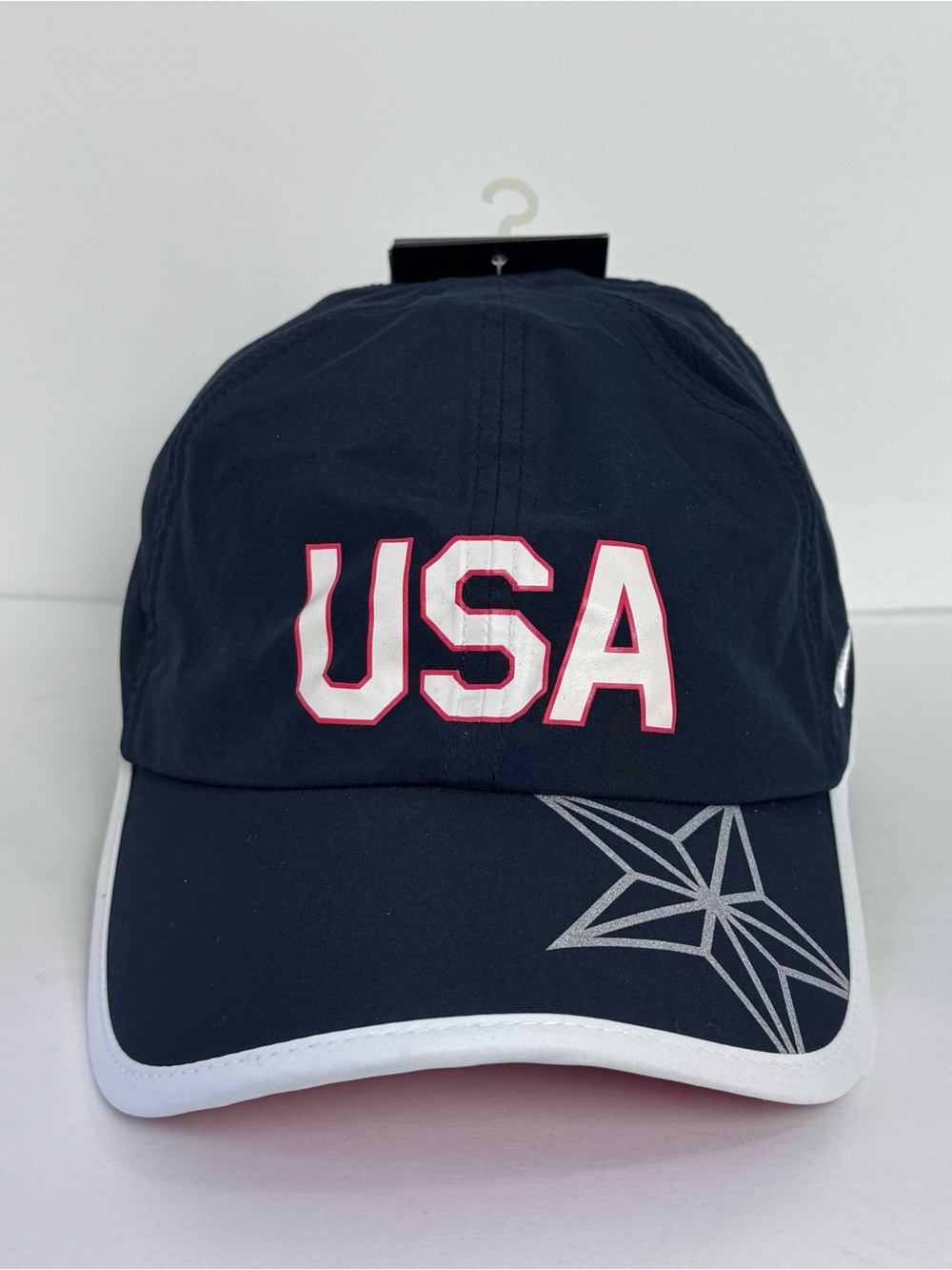 Nike Swoosh USA Olympic Team Hat Featherlight Nike Dri-Fit Blue London 2012 RARE